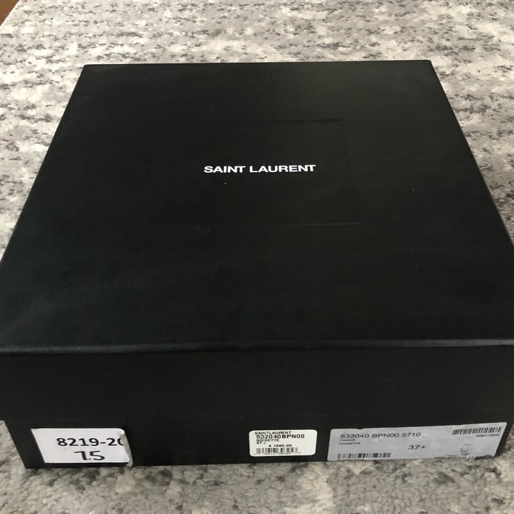 Saint Laurent Brown Suede Booties - Picture 6 of 8
